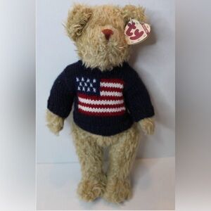 1993 TY Collectible Plush Bear
"Grant" The Attic Treasures
Collection 13" USA